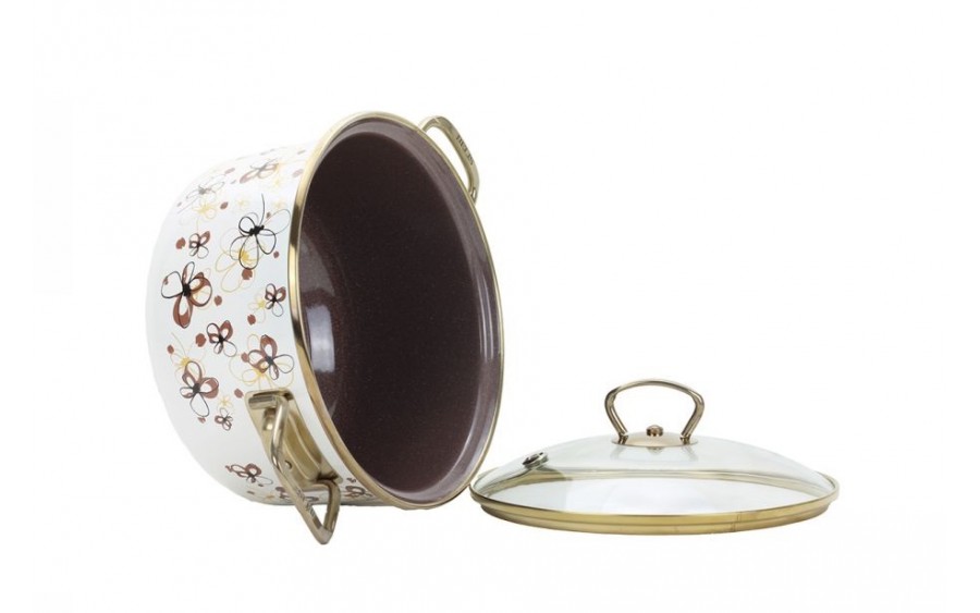 Komplet 4 garnków z pokrywkami Cream Premium 172430