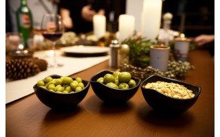 Komplet 3 salaterek Salsa 9,5 cm czarny AMBITION