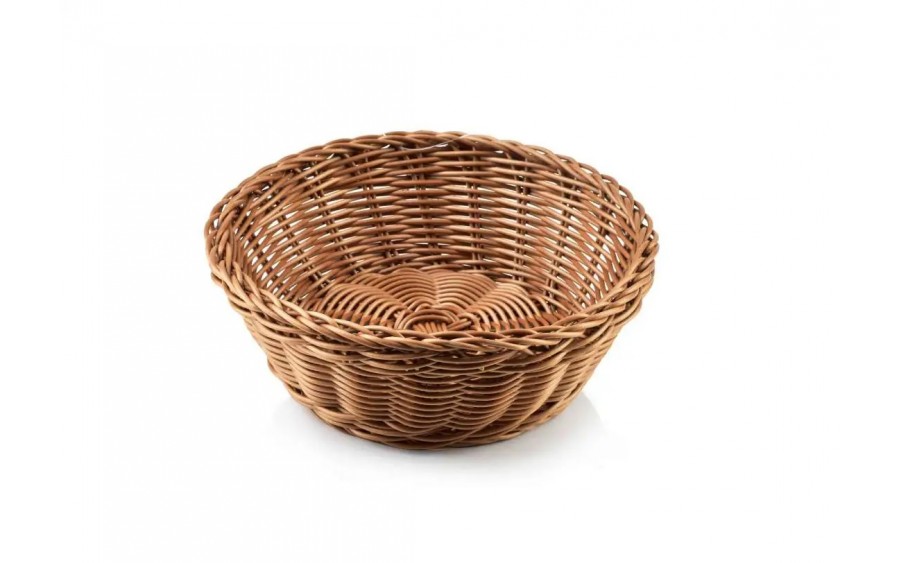 Koszyk okrągły 20 cm Sino brązowy