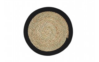 Mata stołowa 40 cm Natural czarna 44880