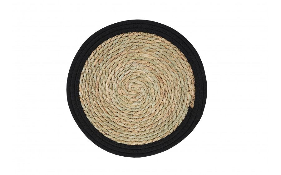 Mata stołowa 40 cm Natural czarna 44880