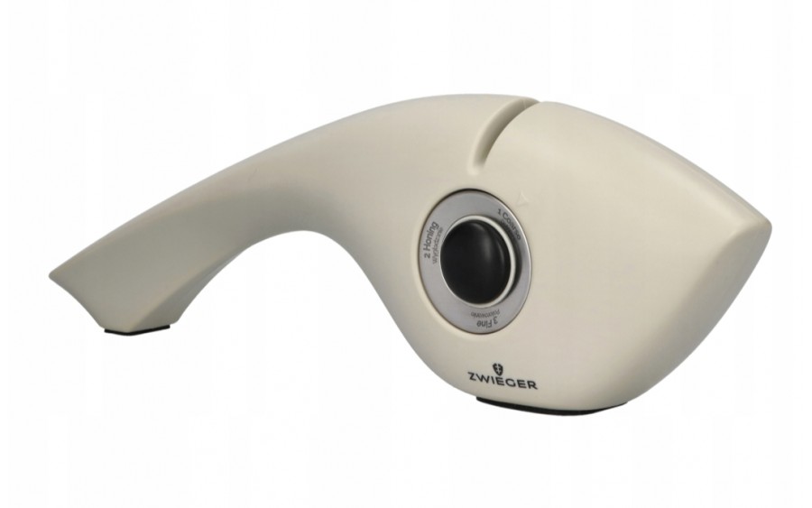 Ostrzałka do noży SHARK 3-stopniowa kremowa