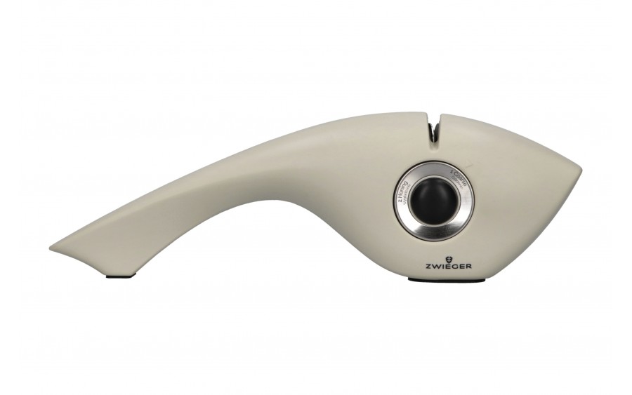 Ostrzałka do noży SHARK 3-stopniowa kremowa