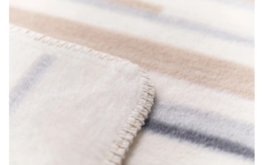 Koc bawełniany 150x200 cm SAVONA "Offwhite" 02606050