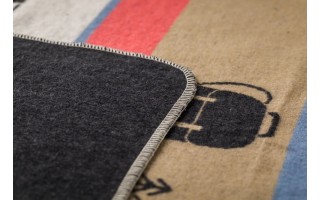 Koc bawełniany 140x200 cm SILVRETTA Charcoal