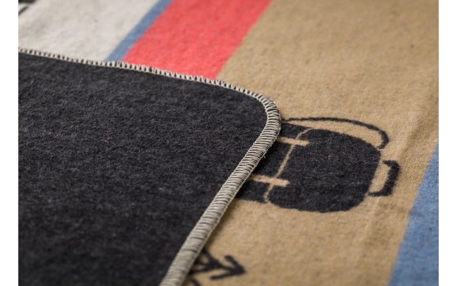 Koc bawełniany 140x200 cm SILVRETTA Charcoal