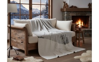 Koc bawełniany 140x200 cm SILVRETTA Skis & Toboggan 46426040