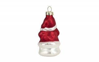 Komplet 3 bombek szklanych 147163 Mikołaj Choinka Bałwan