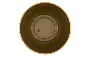 Metalowa osłonka na doniczkę 15 cm złota