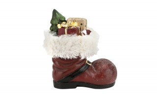 Ozdoba świąteczna But z prezentami LED 33,5 cm