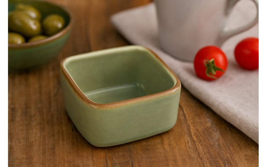 Mini salaterka/dip 7,5x7,5x4,3 cm Oliva