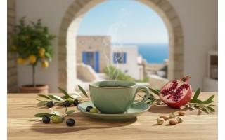 Filiżanka porcelanowa 250 ml + spodek Oliva