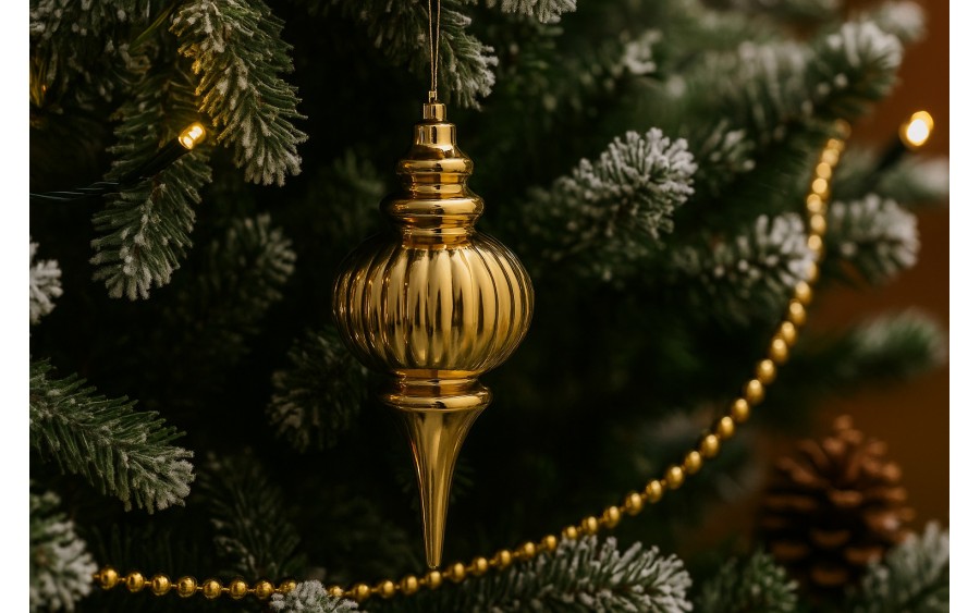 Bombka Sopel Bączek 25 cm Złoty