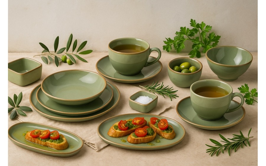 Mini salaterka/dip 7,5x7,5x4,3 cm Oliva