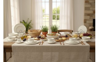 Filiżanka porcelanowa 250 ml + spodek Milena