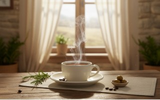 Filiżanka porcelanowa 250 ml + spodek Milena