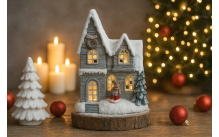 Figurka Domek MIŚ świecący z dźwiękiem i ruchem H50 cm