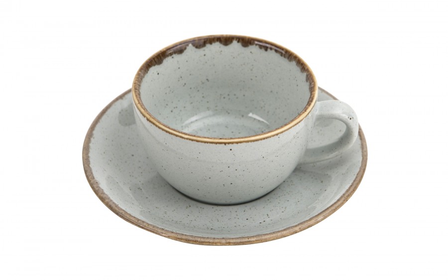 Filiżanka porcelanowa 250 ml + spodek Seasons Grey