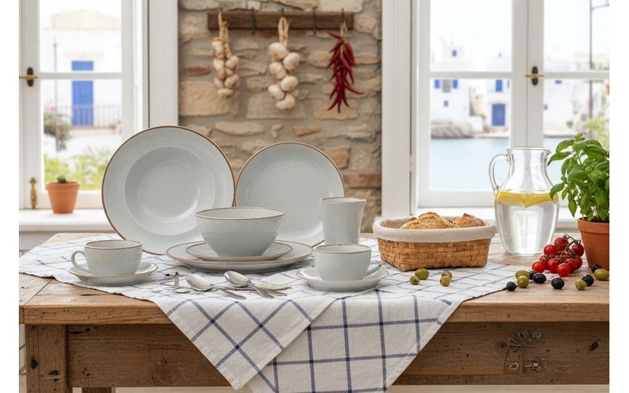 Filiżanka porcelanowa 250 ml + spodek Seasons Grey