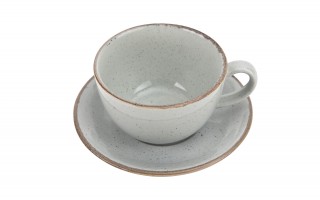 Filiżanka porcelanowa 370 ml + spodek Seasons Grey