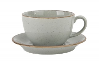 Filiżanka porcelanowa 370 ml + spodek Seasons Grey