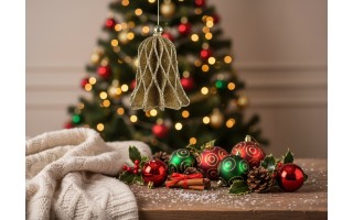 Ozdoba świąteczna Dzwonek 9x7cm