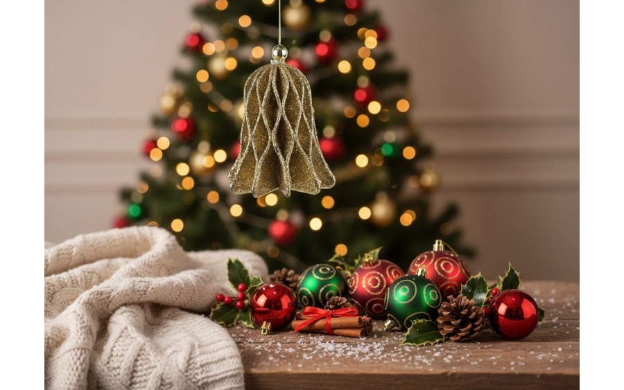 Ozdoba świąteczna Dzwonek 9x7cm