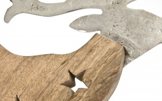 Figurka świąteczna drewniana Renifer 40 cm