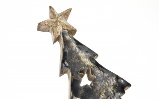 Figurka świąteczna drewniana Choinka 30 cm mała