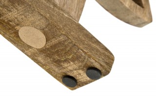 Figurka świąteczna drewniana Choinka 40 cm duża złota