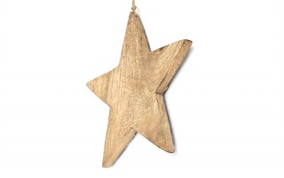 Zawieszka świąteczna z drewna Gwiazda 20 cm