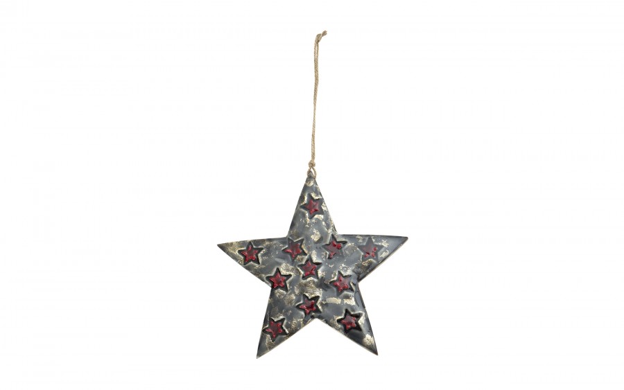 Zawieszka świąteczna z drewna Gwiazda 20 cm