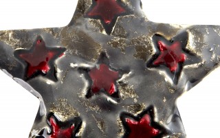 Zawieszka świąteczna z drewna Gwiazda 15 cm