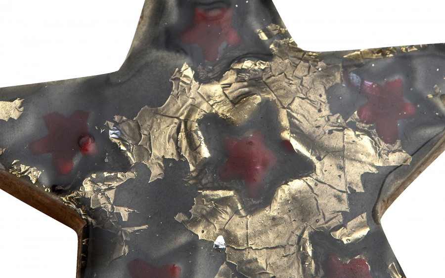 Dekoracja świąteczna z drewna Gwiazda 10 cm