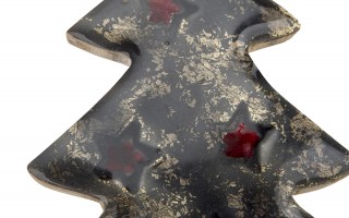 Zawieszka świąteczna z drewna Choinka 15 cm