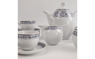 Serwis Kawowy 12 osób 15 El. Kobalt WA-160