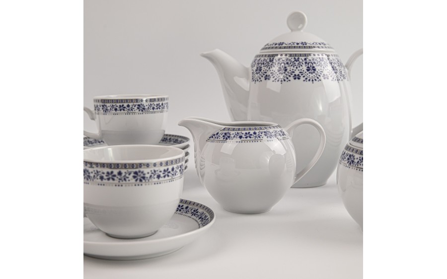 Serwis Kawowy 12 osób 15 El. Kobalt WA-160