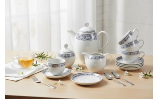 Serwis Kawowy 12 osób 15 El. Kobalt WA-160