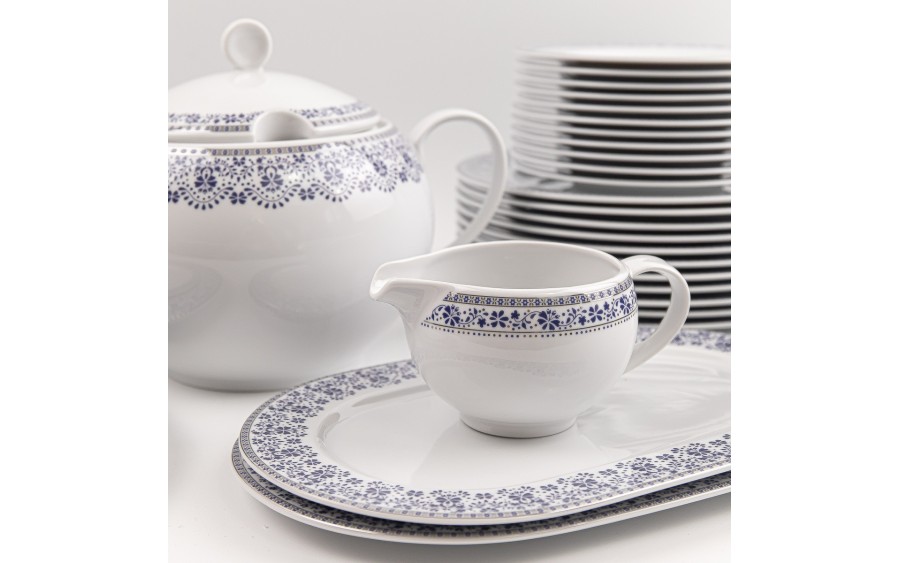 Serwis Obiadowy Dla 12 Osób 42 El. Kobalt WA-160