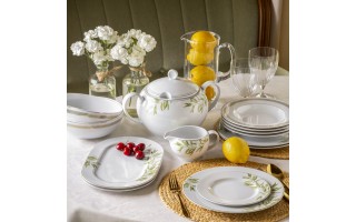 Serwis Obiadowy Dla 12 Osób 42 El. Oliwka WA-166