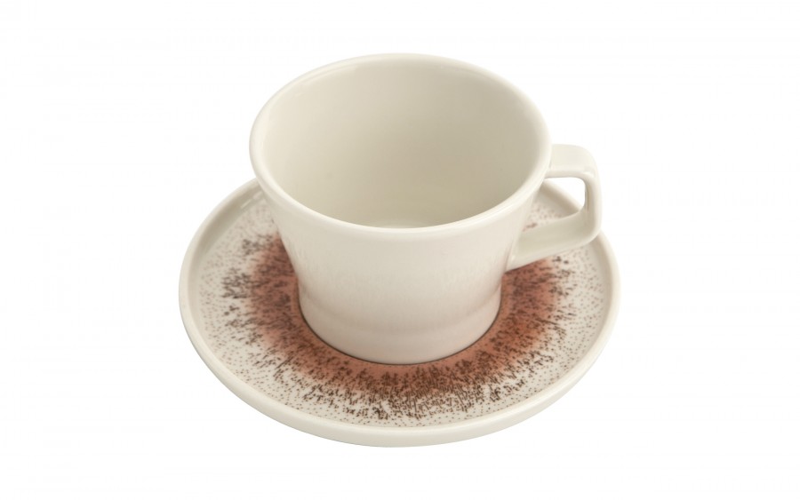 Filiżanka porcelanowa 225 ml + spodek Sol