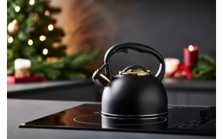 Czajnik tradycyjny z gwizdkiem 2,5 L Royal czarny