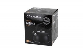 Czajnik tradycyjny z gwizdkiem 2,8 L Nero czarny