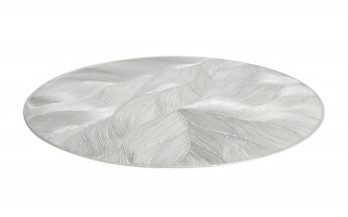 Mata stołowa 38 cm dekoracyjna Glossy srebrna 60252 wz. 2