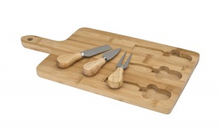 Bambusowy zestaw do serów Ravi 91879