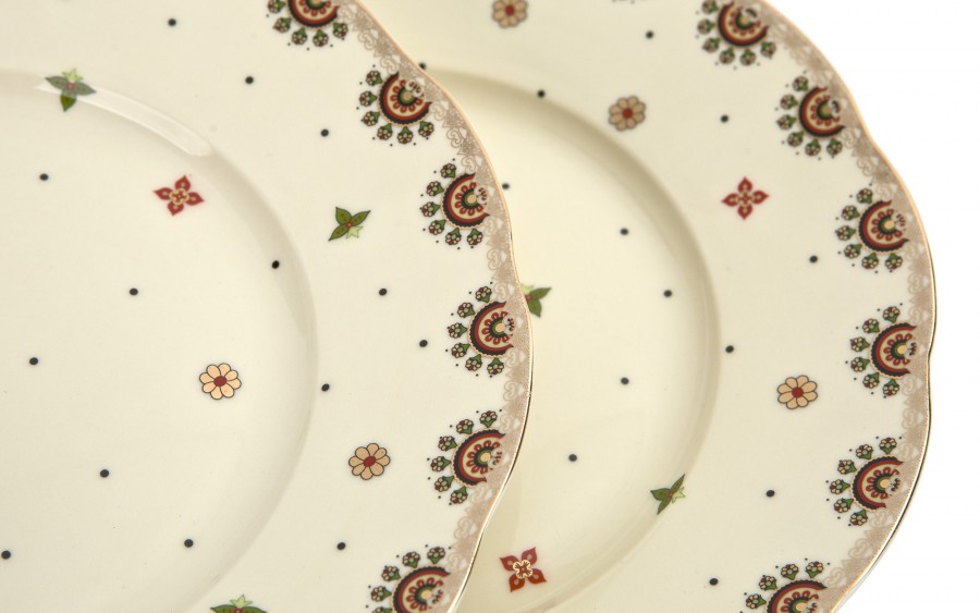 Komplet 2 talerzy deserowych 20,5 cm Casablanca