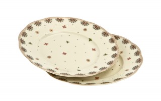 Komplet 2 talerzy deserowych 20,5 cm Casablanca