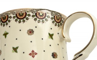 Kubek porcelanowy 450 ml z zaparzaczem Casablanca