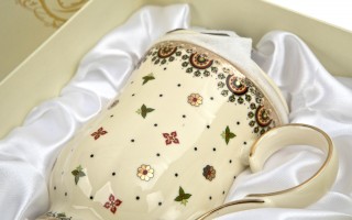 Kubek porcelanowy 450 ml z zaparzaczem Casablanca