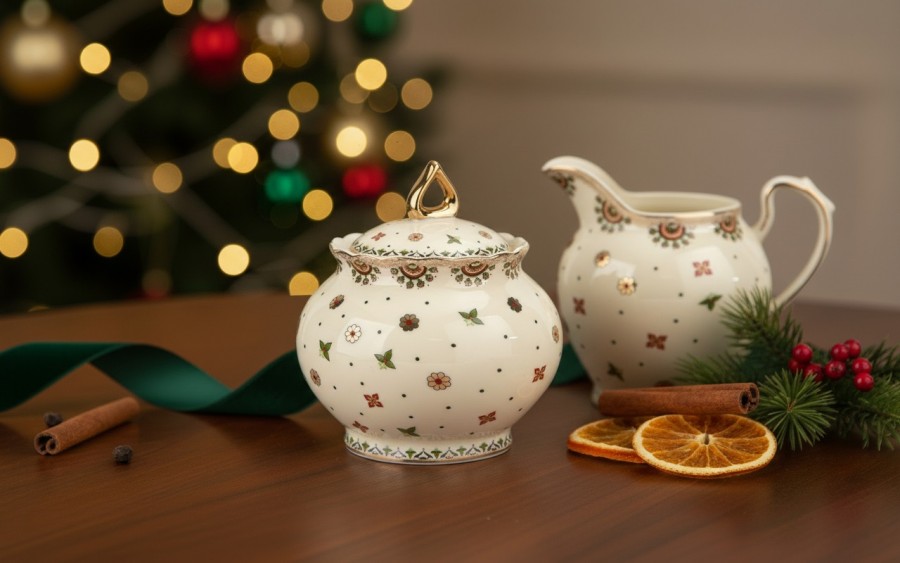 Komplet mlecznik + cukierniczka Casablanca